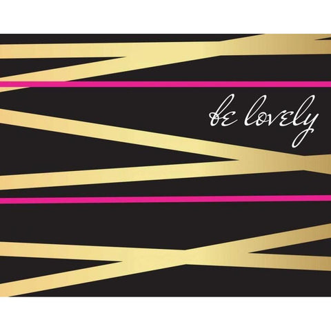 Trendy I Black Modern Wood Framed Art Print by ND Art and Design