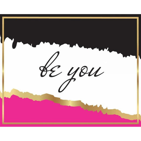 Trendy III Black Modern Wood Framed Art Print by ND Art and Design