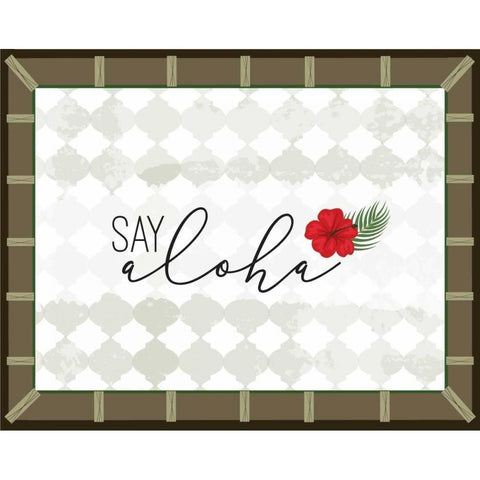 Tropical Leaf I Black Modern Wood Framed Art Print by ND Art and Design