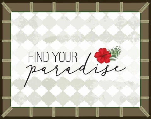 Tropical Leaf II Black Ornate Wood Framed Art Print with Double Matting by ND Art and Design