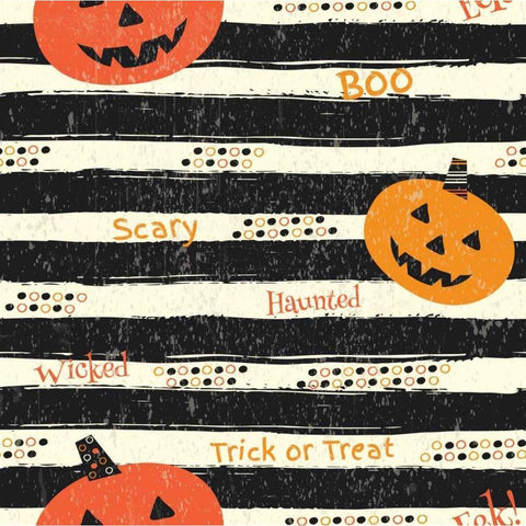 Hallows Eve II Black Modern Wood Framed Art Print with Double Matting by ND Art and Design