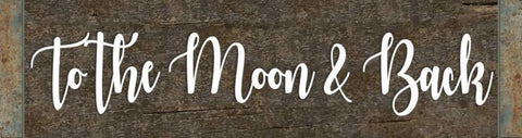 To the Moon and Back White Modern Wood Framed Art Print with Double Matting by ND Art and Design