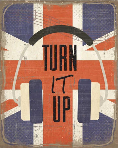 Turn It Up Black Ornate Wood Framed Art Print with Double Matting by ND Art and Design