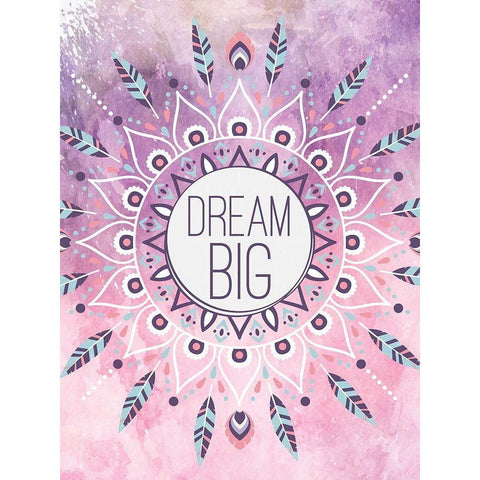 Boho Dream Big Black Modern Wood Framed Art Print by ND Art and Design