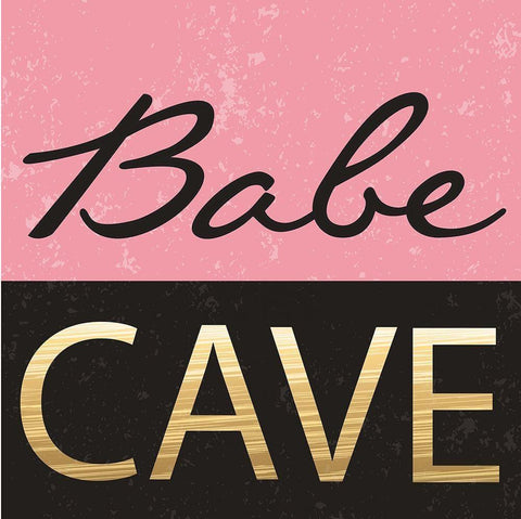 Babe Cave Black Ornate Wood Framed Art Print with Double Matting by ND Art and Design