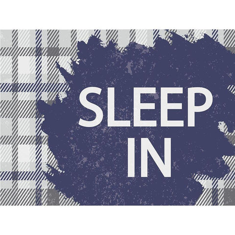 Sleep In Black Modern Wood Framed Art Print by ND Art and Design