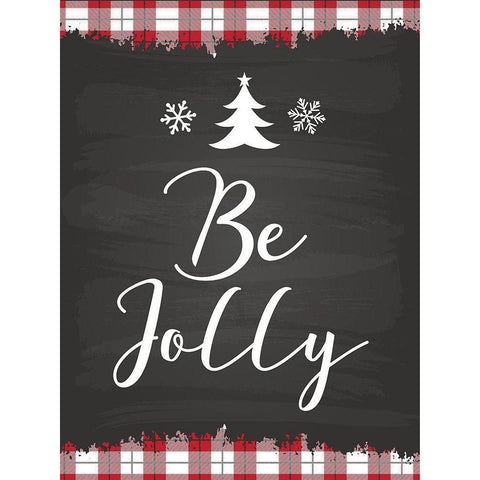 Be Jolly Gold Ornate Wood Framed Art Print with Double Matting by ND Art and Design