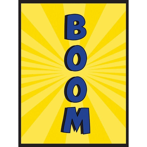 Boom Gold Ornate Wood Framed Art Print with Double Matting by ND Art