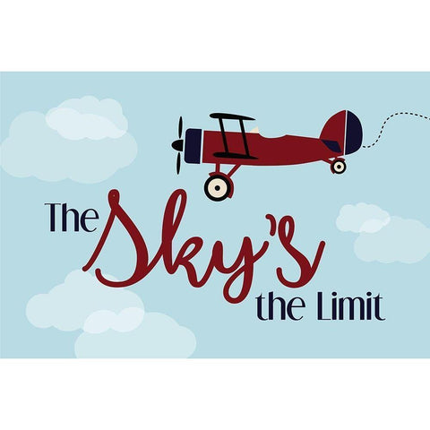 The Skys the Limit Gold Ornate Wood Framed Art Print with Double Matting by ND Art