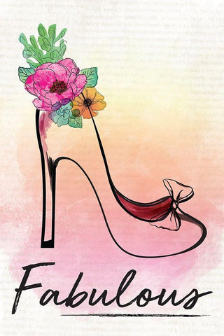 Fabulous Black Ornate Wood Framed Art Print with Double Matting by ND Art