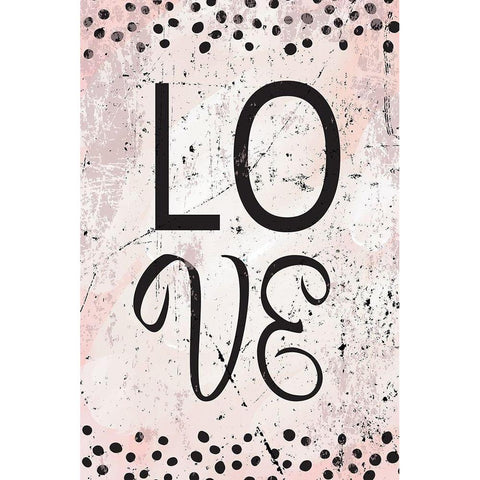 Love Gold Ornate Wood Framed Art Print with Double Matting by ND Art