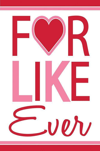 For Like Ever White Modern Wood Framed Art Print with Double Matting by ND Art