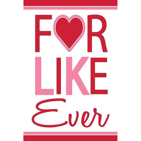 For Like Ever Black Modern Wood Framed Art Print by ND Art