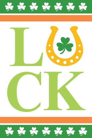 Luck Black Ornate Wood Framed Art Print with Double Matting by ND Art