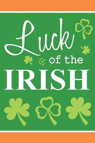 Luck of the Irish Black Ornate Wood Framed Art Print with Double Matting by ND Art