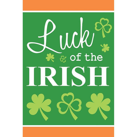 Luck of the Irish Black Modern Wood Framed Art Print by ND Art