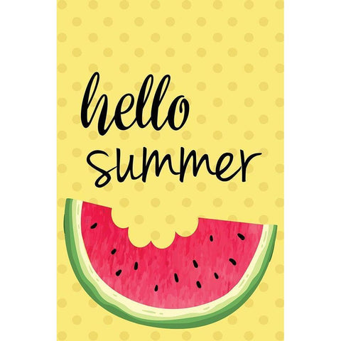 Watermelon II Gold Ornate Wood Framed Art Print with Double Matting by ND Art