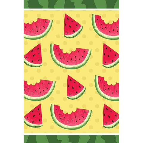 Watermelon III White Modern Wood Framed Art Print by ND Art