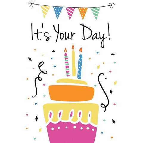 Its Your Day Black Modern Wood Framed Art Print by ND Art