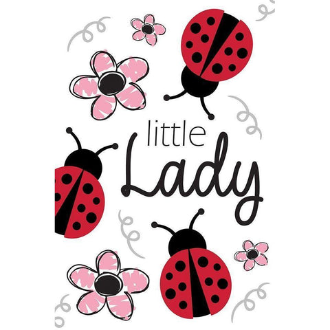 Little Lady Black Modern Wood Framed Art Print by ND Art