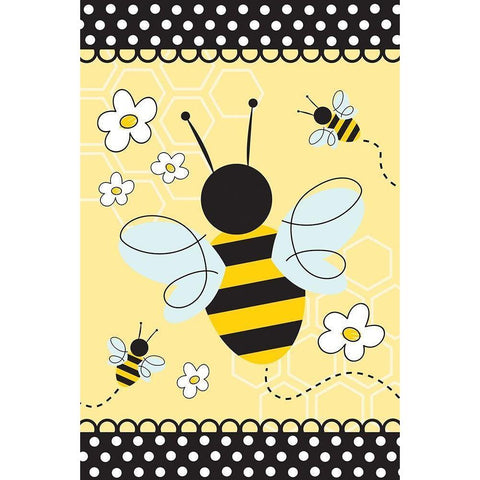 Queen Bee Black Modern Wood Framed Art Print by ND Art