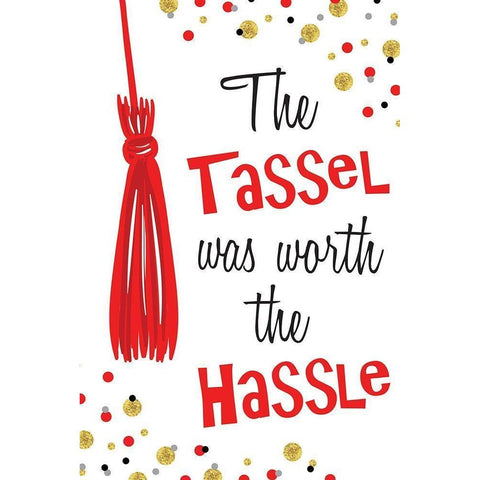 The Tassel Black Modern Wood Framed Art Print by ND Art