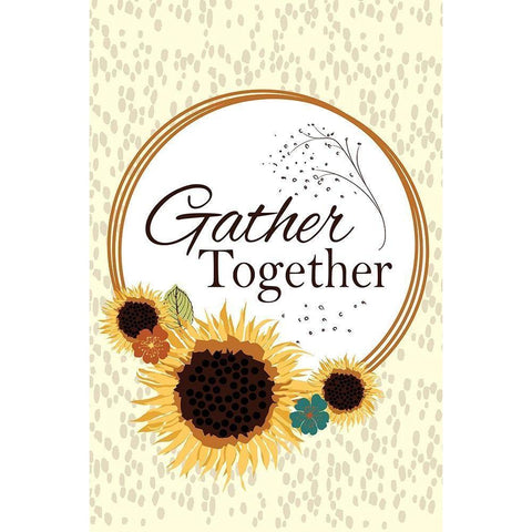 Gather Together Gold Ornate Wood Framed Art Print with Double Matting by ND Art