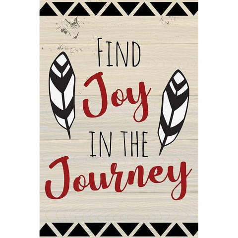 Find Joy in the Journey Black Modern Wood Framed Art Print with Double Matting by ND Art