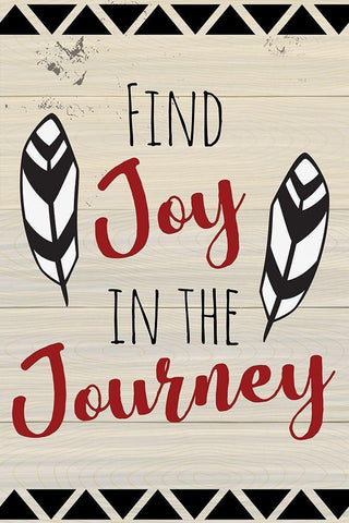 Find Joy in the Journey Black Ornate Wood Framed Art Print with Double Matting by ND Art