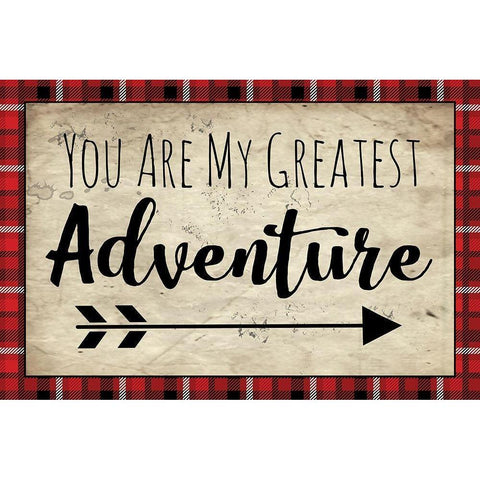 You Are My Greatest Adventure White Modern Wood Framed Art Print by ND Art