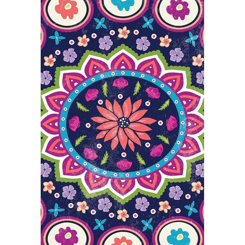 Floral I White Modern Wood Framed Art Print by ND Art