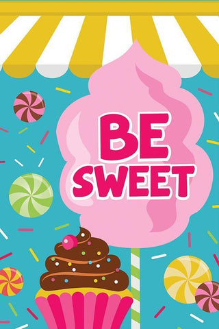 Be Sweet Black Ornate Wood Framed Art Print with Double Matting by ND Art