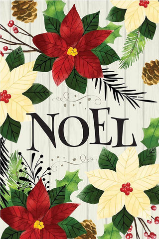 Noel White Modern Wood Framed Art Print with Double Matting by ND Art