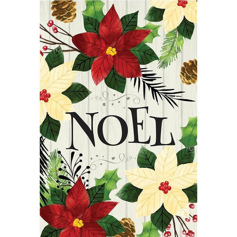 Noel Black Modern Wood Framed Art Print by ND Art