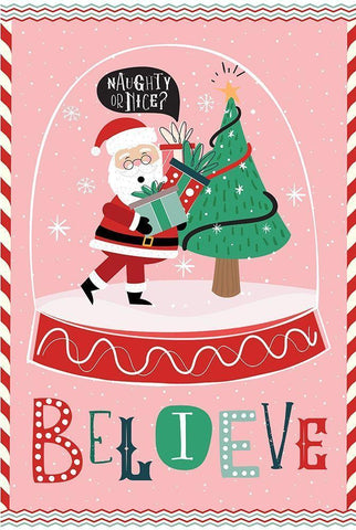 Believe White Modern Wood Framed Art Print with Double Matting by ND Art