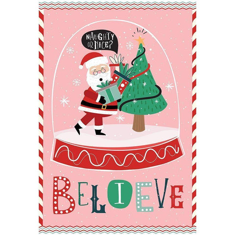Believe Black Modern Wood Framed Art Print with Double Matting by ND Art