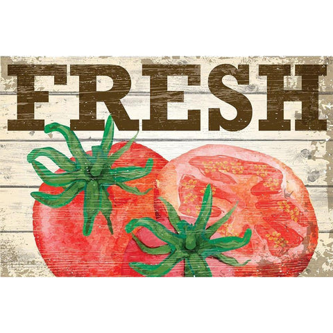 Fresh Black Modern Wood Framed Art Print with Double Matting by ND Art