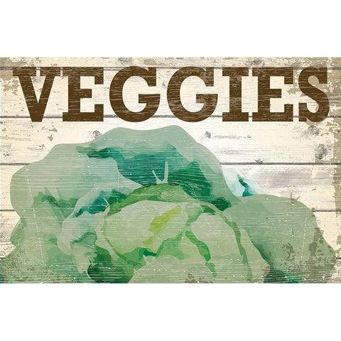 Veggies Black Modern Wood Framed Art Print by ND Art