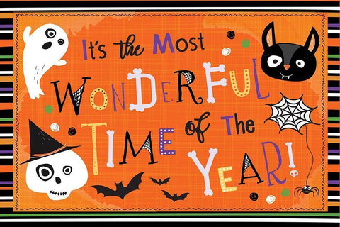 Spooky Buddies Art I Black Ornate Wood Framed Art Print with Double Matting by ND Art