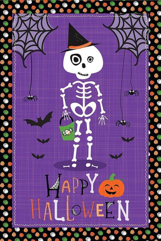 Spooky Buddies Art II Black Ornate Wood Framed Art Print with Double Matting by ND Art