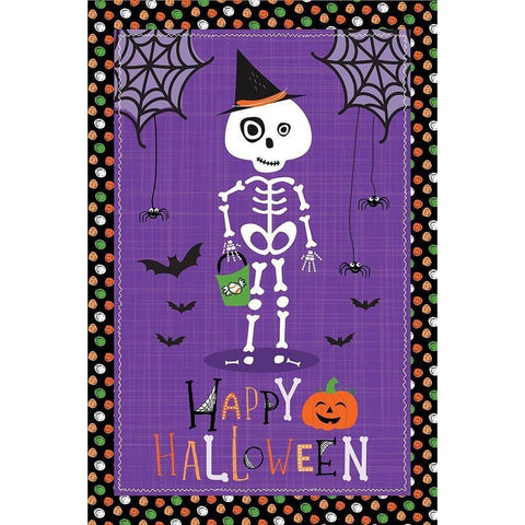 Spooky Buddies Art II White Modern Wood Framed Art Print by ND Art
