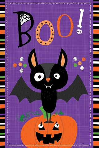 Spooky Buddies Art III Black Ornate Wood Framed Art Print with Double Matting by ND Art