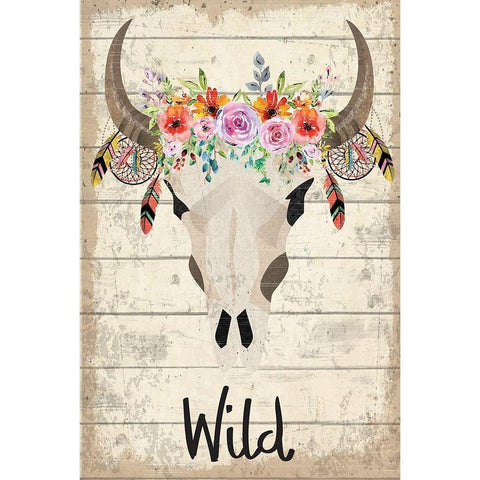 Wild Gold Ornate Wood Framed Art Print with Double Matting by ND Art