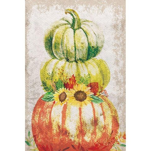 Fall Harvest Gold Ornate Wood Framed Art Print with Double Matting by ND Art