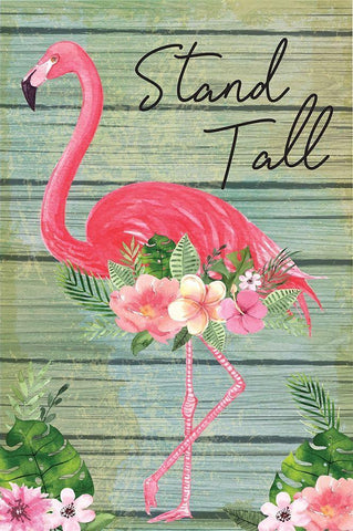 Stand Tall White Modern Wood Framed Art Print with Double Matting by ND Art