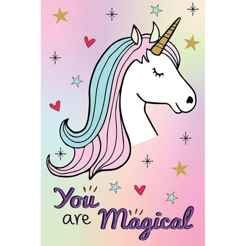 You Are Magical Gold Ornate Wood Framed Art Print with Double Matting by ND Art