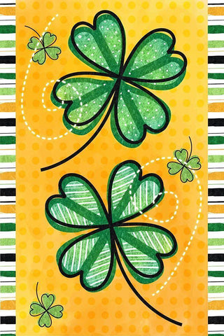 St. Pattys Black Ornate Wood Framed Art Print with Double Matting by ND Art