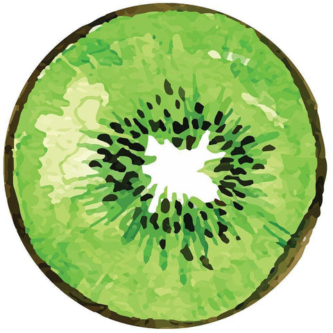 Kiwi Plate Gold Ornate Wood Framed Art Print with Double Matting by ND Art