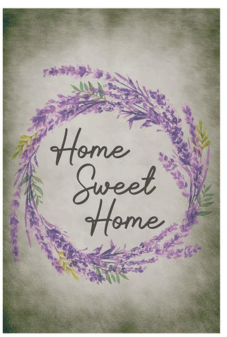 Home Sweet Home White Modern Wood Framed Art Print with Double Matting by ND Art