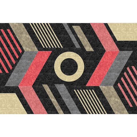 Mod Abstract II Black Modern Wood Framed Art Print by ND Art